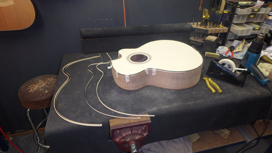 Maton Custom Shop Jumbo Guitar Cutaway with Sitka Spruce and Fiddleback Blackwood ID-11065 - Artisan Guitars