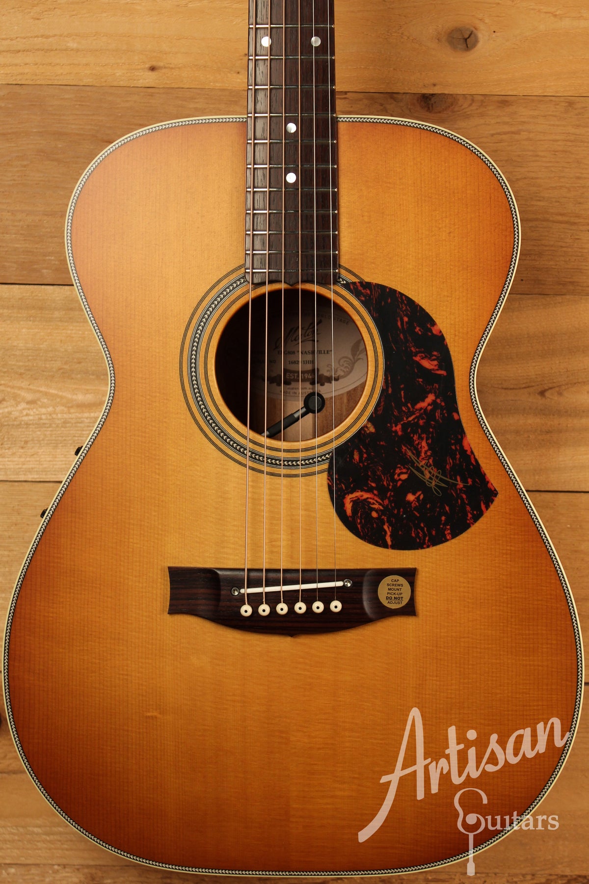 Maton EBG808 Nashville Series Sitka Spruce & Blackwood w/ Vintage Amber Sunburst Finish ID-12779 - Artisan Guitars