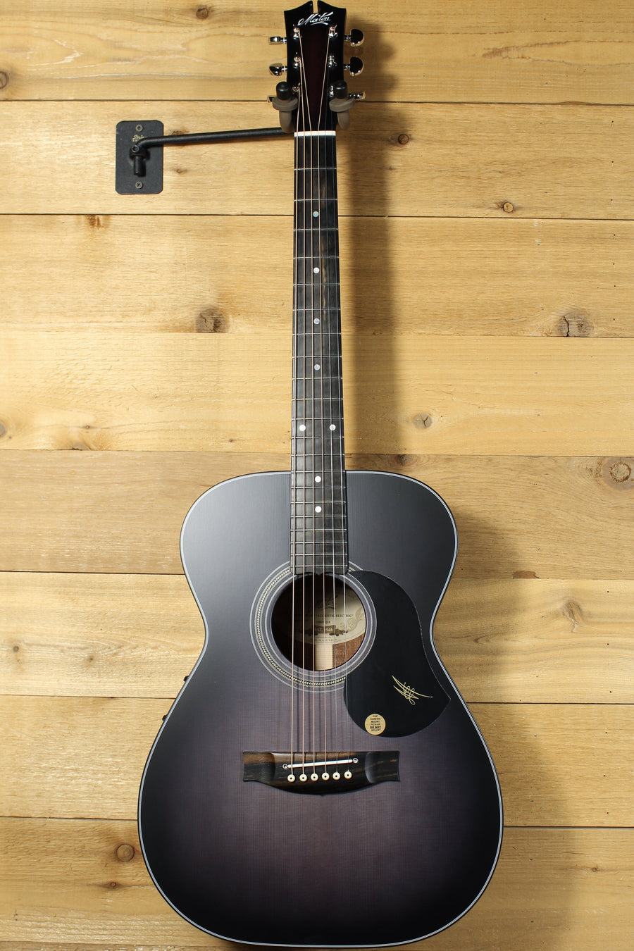 Maton EBG808 Custom w/ AA Sitka Spruce & Blackwood w/ Ghost Black Finish ID-13694 - Artisan Guitars